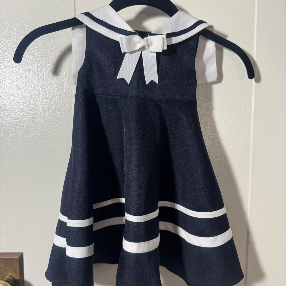 Rare Editions Midnight Blue Sailor Dress 18M